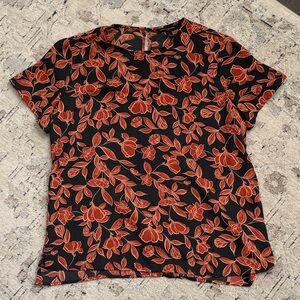 Banana Republic Blouse navy and orange